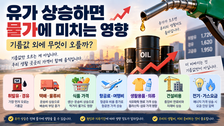유가 상승하면 물가에 미치는 영향|기름값 외에 무엇이 오를까? 7 ChatGPT Image 2026년 9월 8일 오후 09 29 42 1